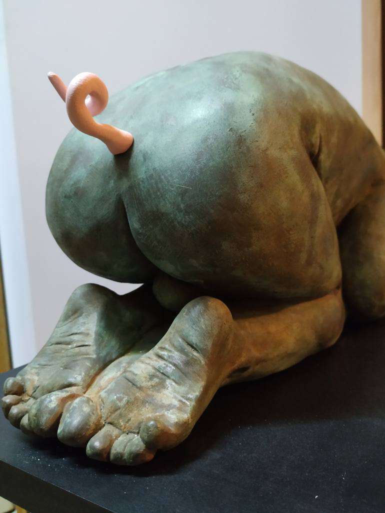 Original Figurative Humor Sculpture by Mar Vázquez-Roy