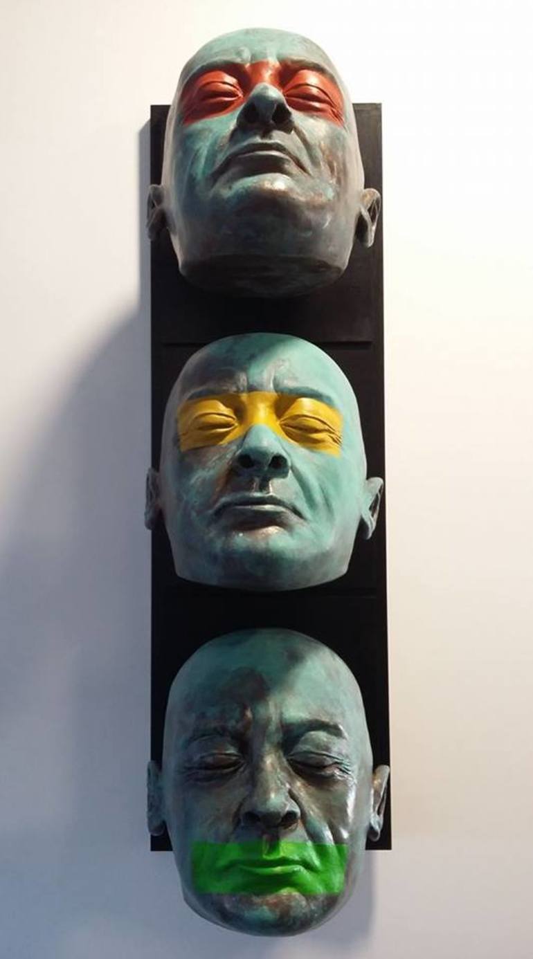 Original People Sculpture by Mar Vázquez-Roy