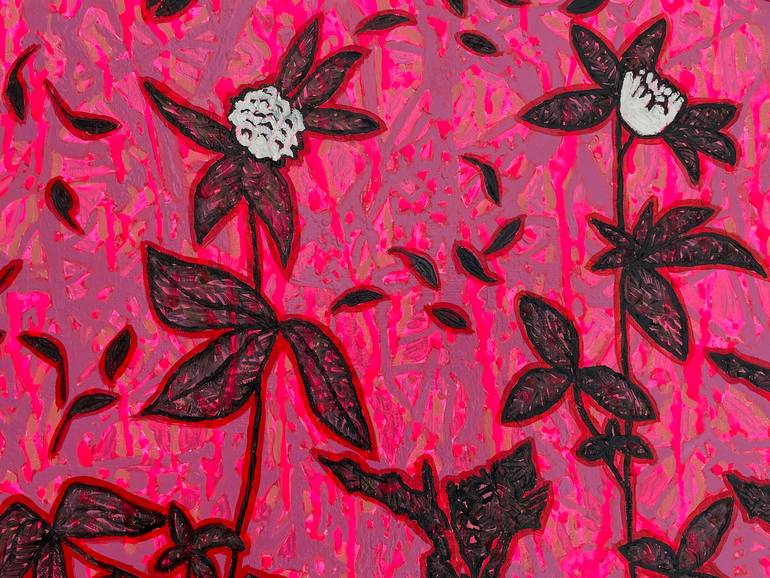 Original Contemporary Floral Painting by Jolanta Johnsson