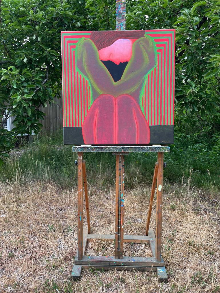 Original Contemporary People Painting by Jolanta Johnsson