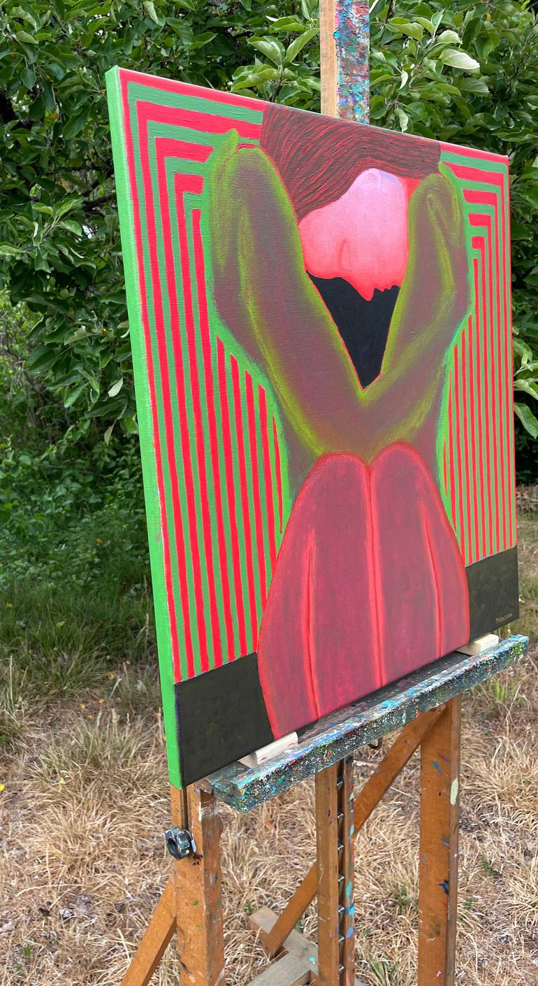 Original Contemporary People Painting by Jolanta Johnsson