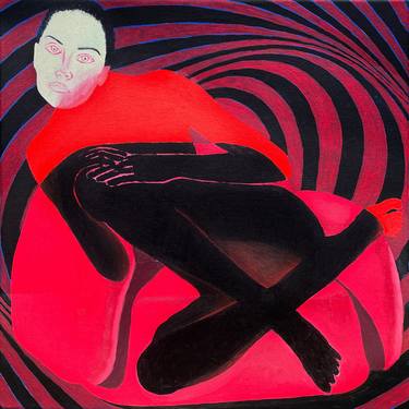 Saatchi Art Artist Jolanta Johnsson; Paintings, “Red sofa” #art