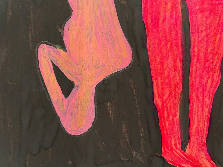 Original Contemporary Nude Painting by Jolanta Johnsson