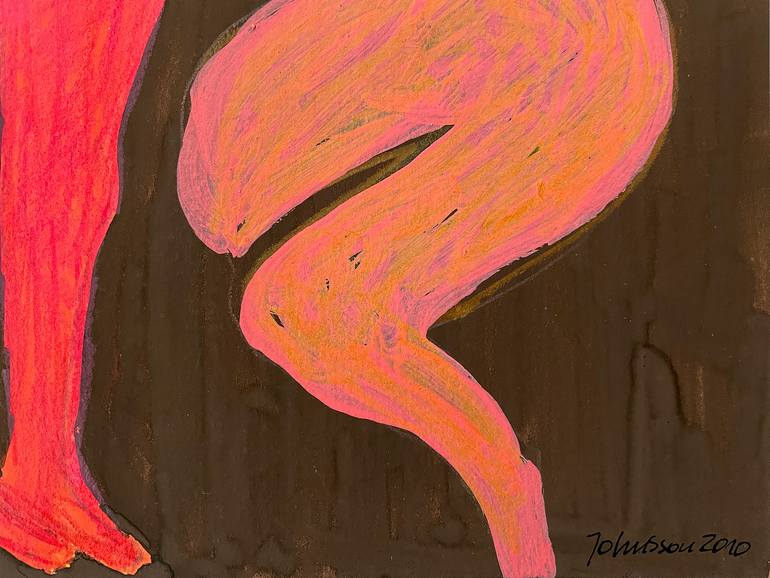 Original Contemporary Nude Painting by Jolanta Johnsson