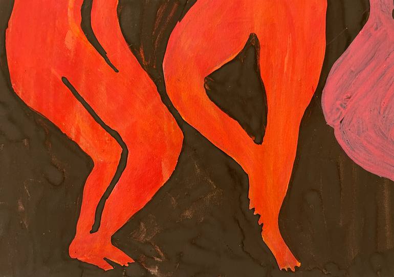 Original Figurative Nude Painting by Jolanta Johnsson