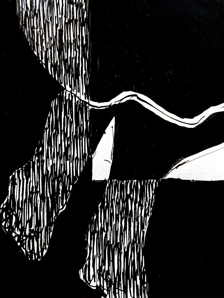 Original Contemporary Love Drawing by Jolanta Johnsson