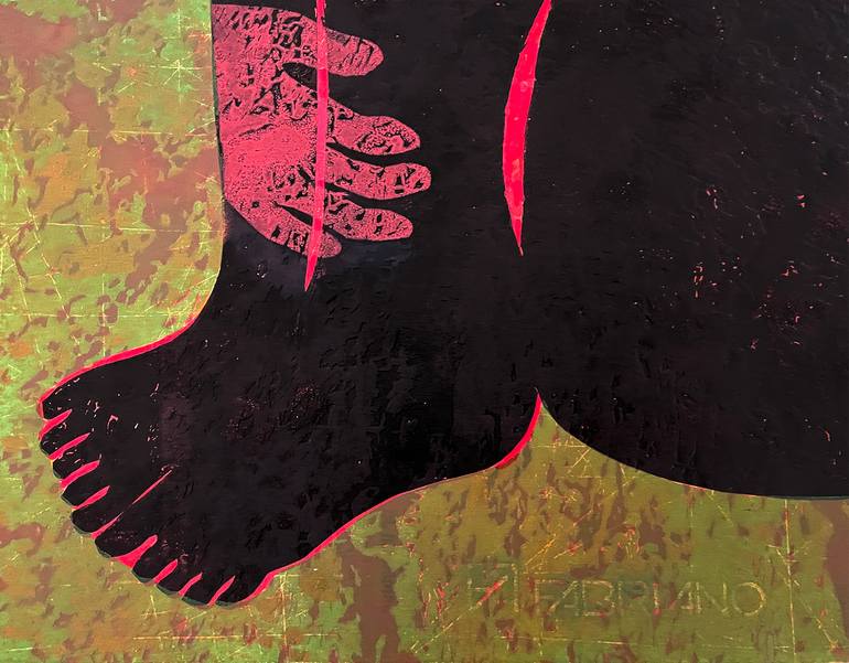 Original Contemporary Nude Printmaking by Jolanta Johnsson