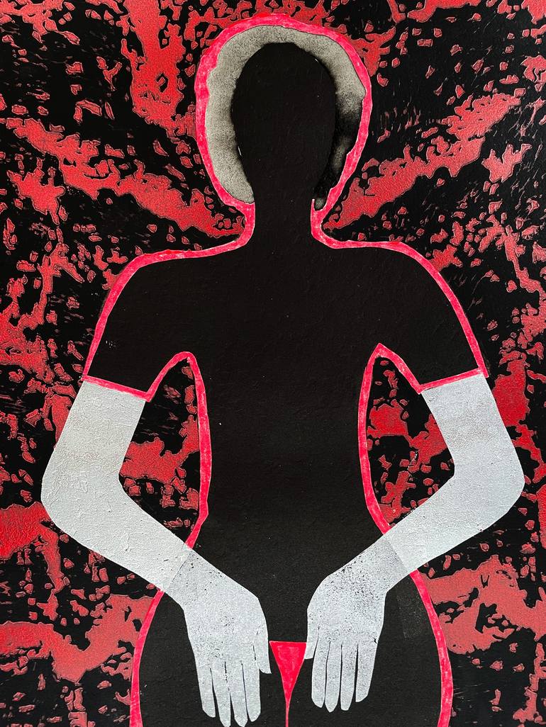 Original Contemporary Nude Printmaking by Jolanta Johnsson