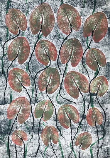 Print of Abstract Expressionism Botanic Paintings by Jolanta Johnsson