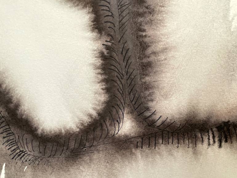 Original Figurative Nude Drawing by Jolanta Johnsson