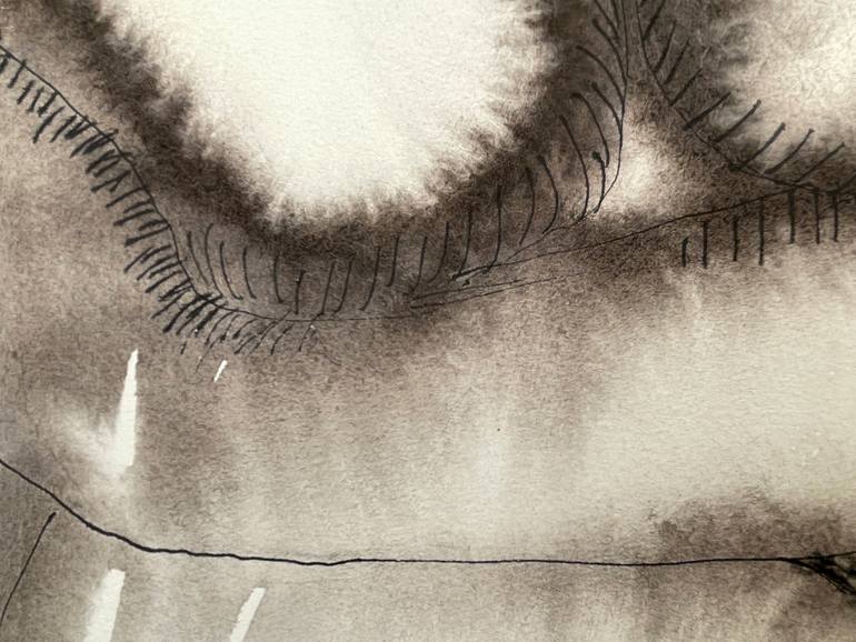 Original Figurative Nude Drawing by Jolanta Johnsson