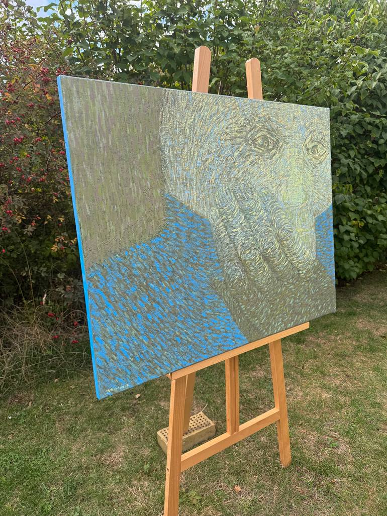 Original Portraiture People Painting by Jolanta Johnsson