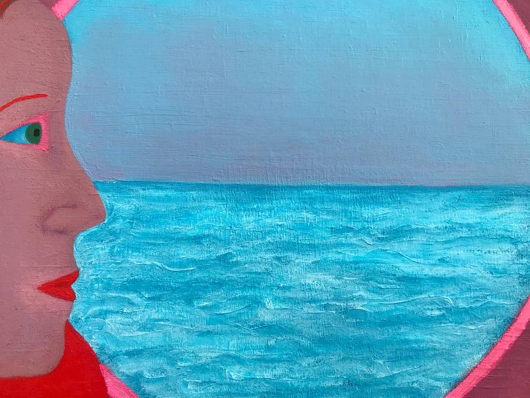 Original Figurative Boat Painting by Jolanta Johnsson