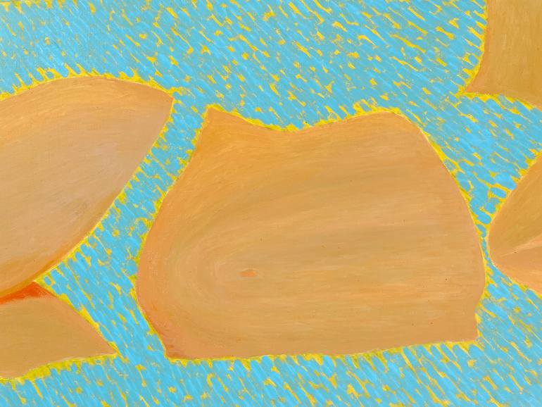 Original Figurative Beach Painting by Jolanta Johnsson