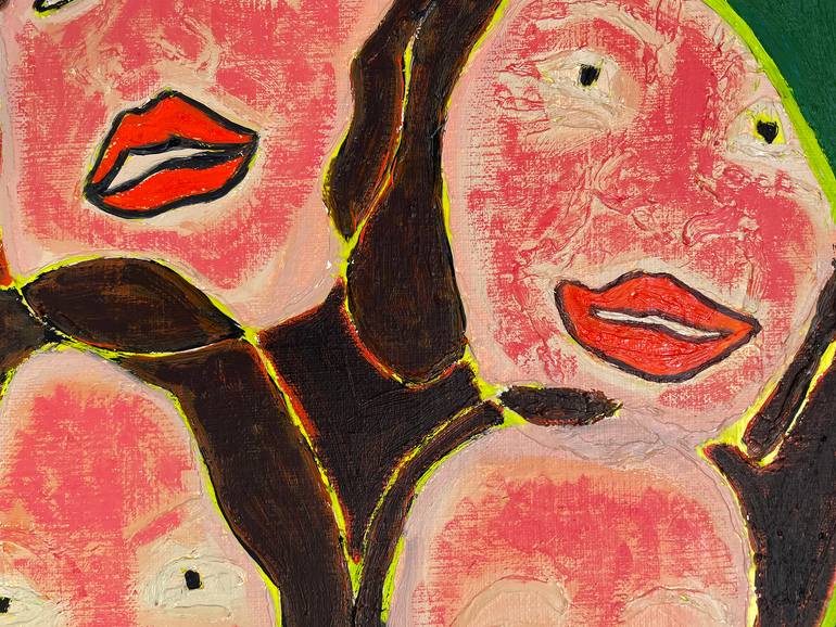 Original Figurative People Painting by Jolanta Johnsson