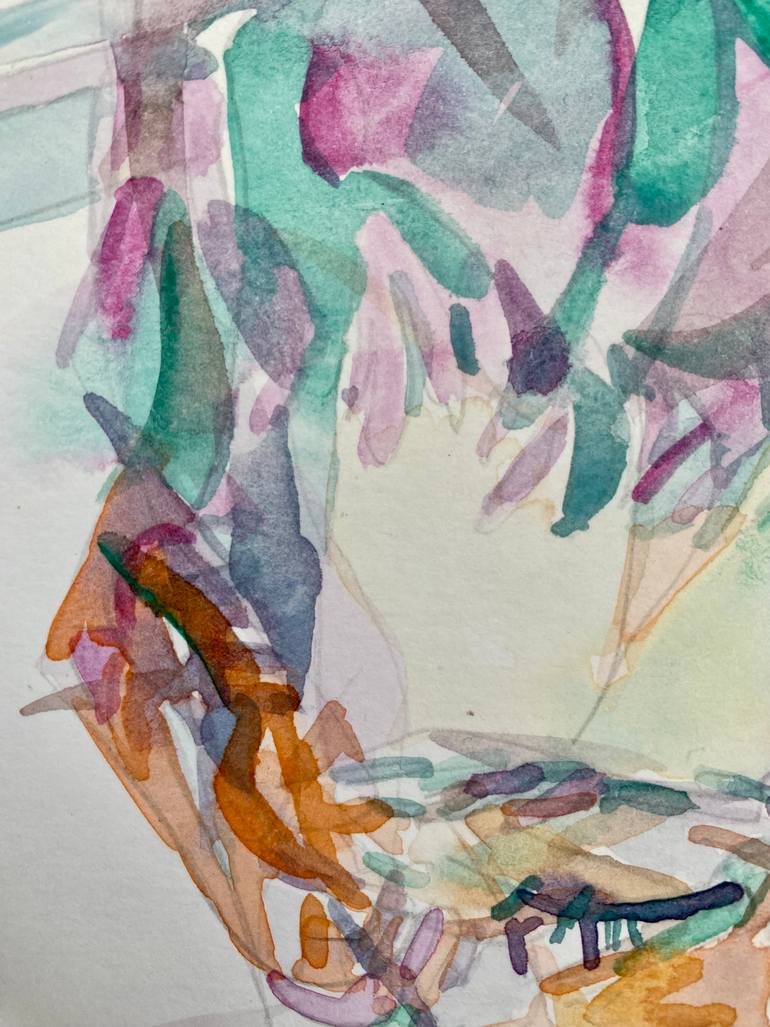 Original Expressionism Children Drawing by Han Xiao