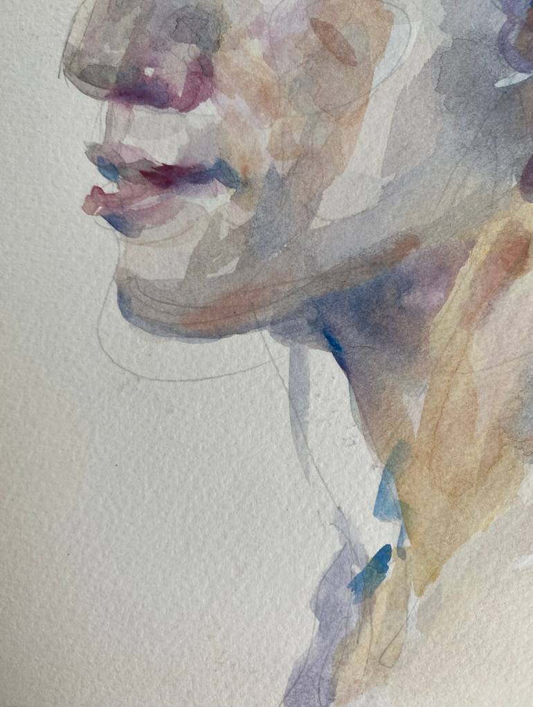 Original Expressionism Women Drawing by Xiao Han