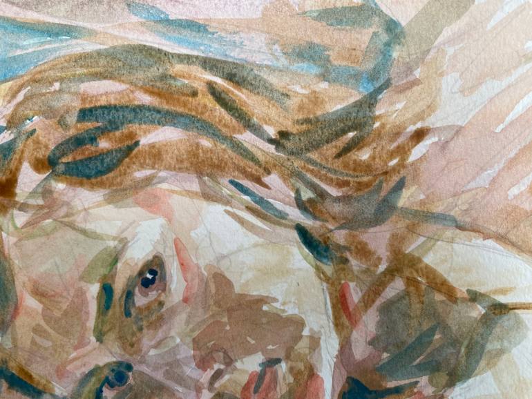 Original Expressionism People Drawing by Xiao Han