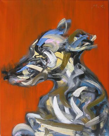 Saatchi Art Artist Han Xiao; Painting, “2014.10.13《Dog Ⅱ》” #art