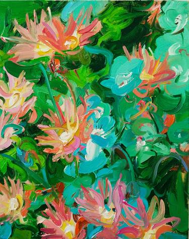 Print of Expressionism Botanic Paintings by Han Xiao