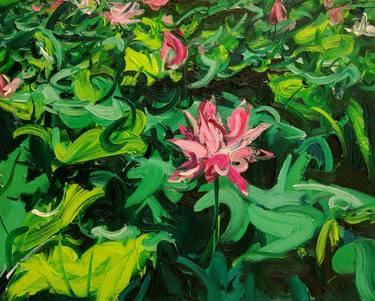 Print of Expressionism Botanic Paintings by Han Xiao