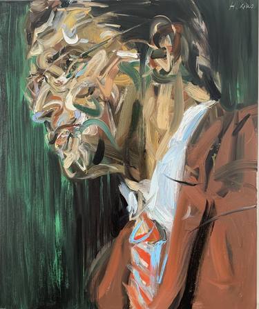 Print of Expressionism Men Paintings by Han Xiao