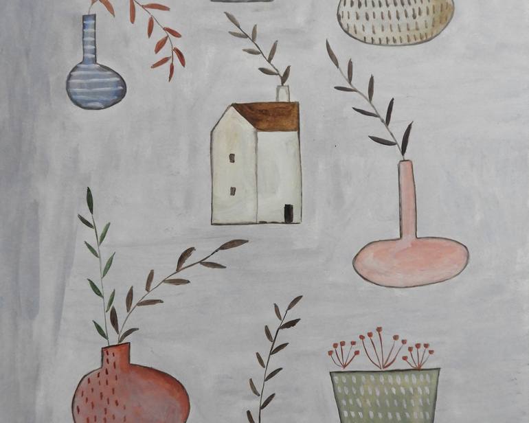 Original Illustration Botanic Painting by Silvia Beneforti