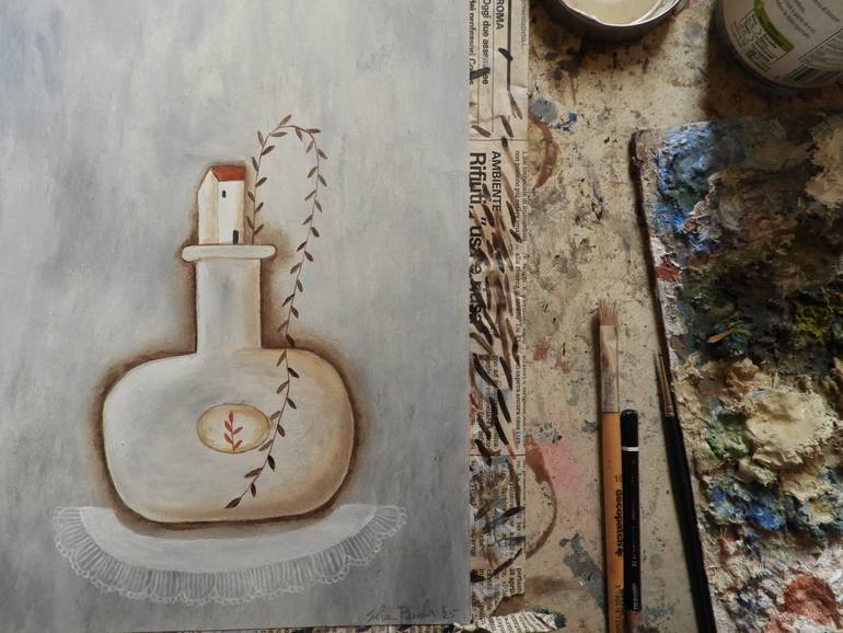 Original Illustration Botanic Painting by Silvia Beneforti