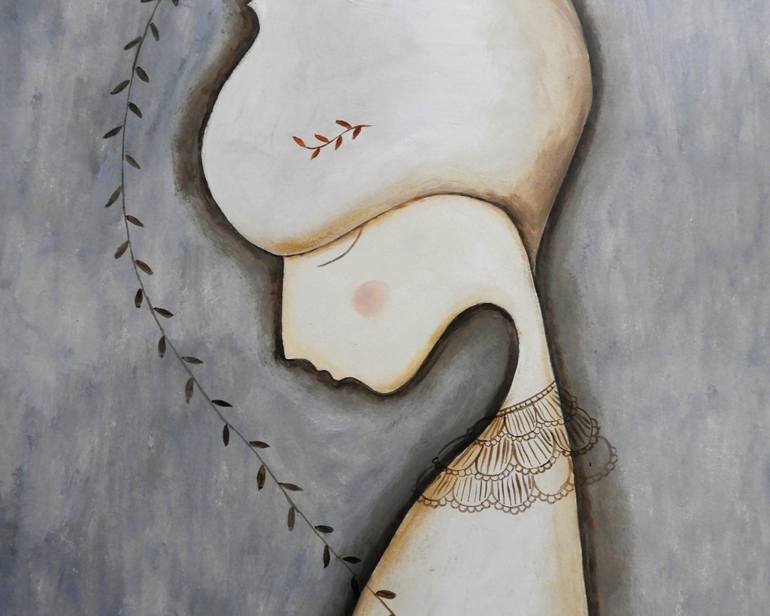 Original Illustration Women Painting by Silvia Beneforti