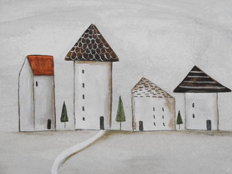 Original Illustration Architecture Painting by Silvia Beneforti