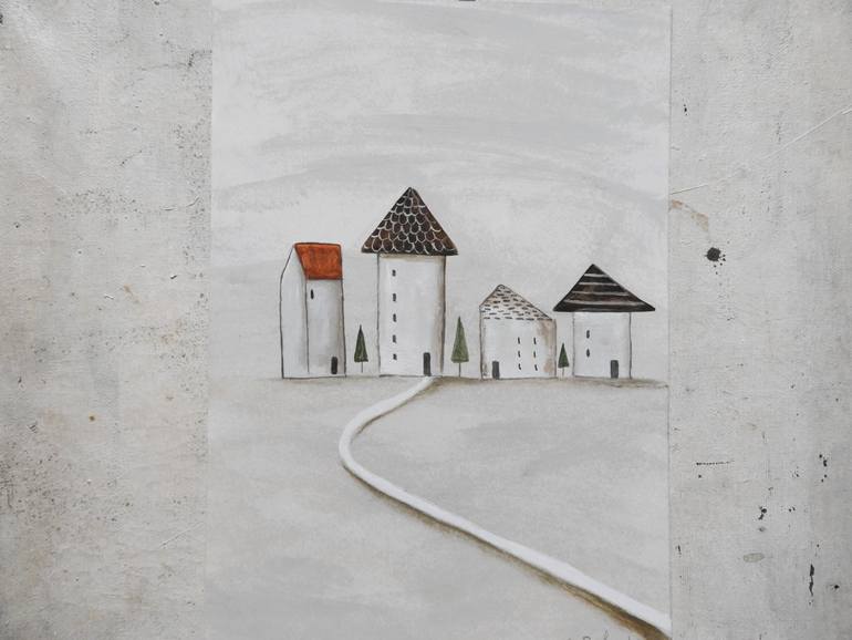 Original Illustration Architecture Painting by Silvia Beneforti