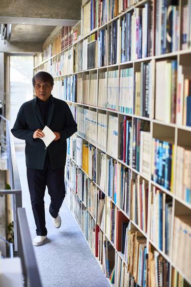 Tadao Ando, in his studio, Japan thumb