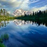 Mount Baker over Picture Lake by Jon Glaser