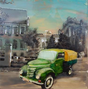 Original Figurative Transportation Paintings by Franz Himmer