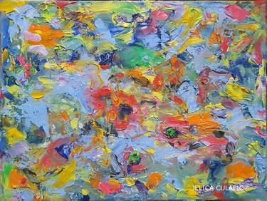 Original Abstract Seascape Paintings by Jelica Culafic