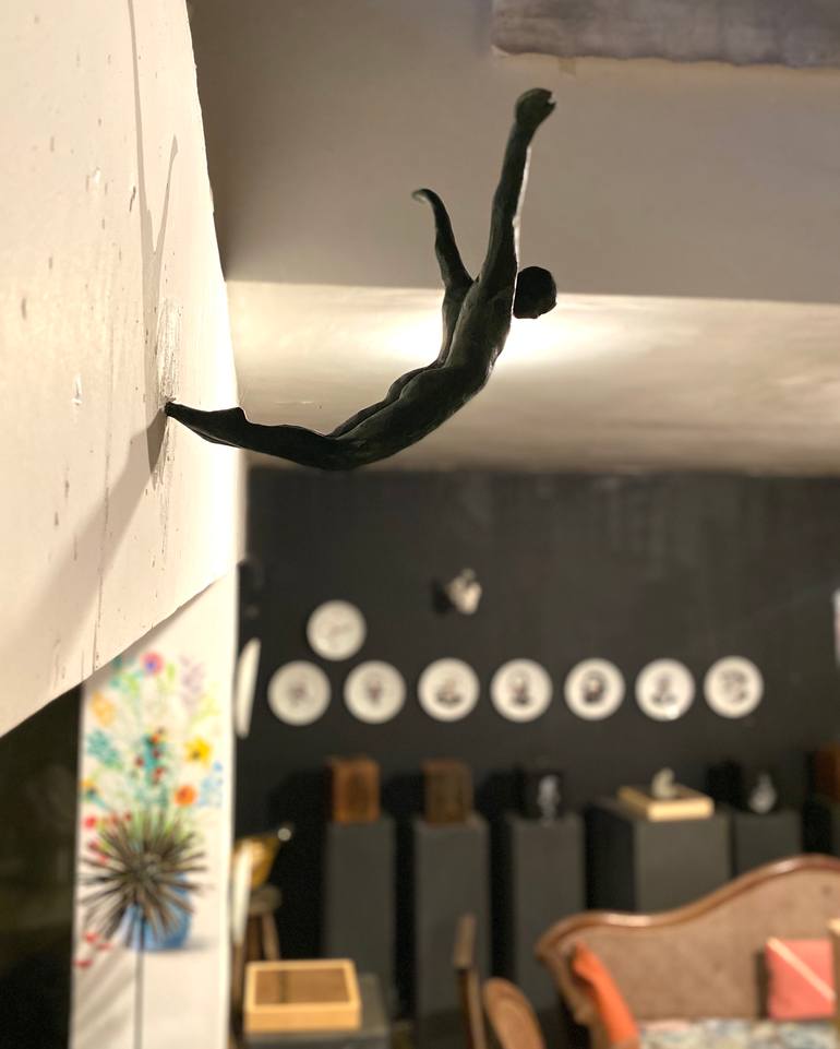 Original Figurative Men Sculpture by Edgar Duvivier