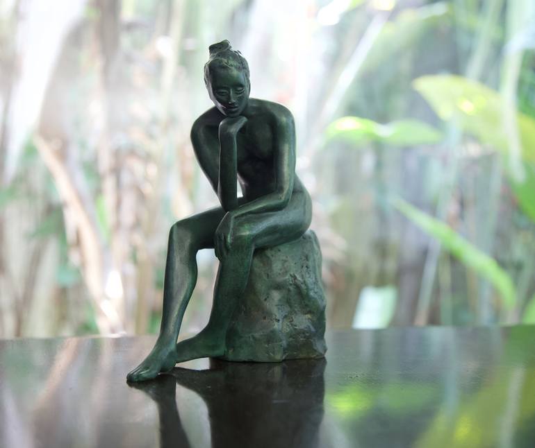 Original Women Sculpture by Edgar Duvivier