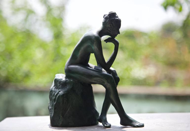 Original Women Sculpture by Edgar Duvivier