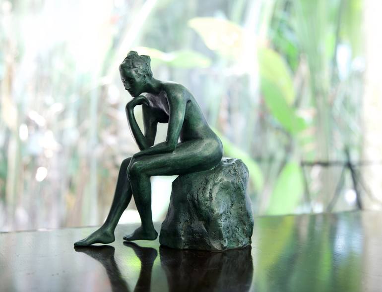 Original Women Sculpture by Edgar Duvivier
