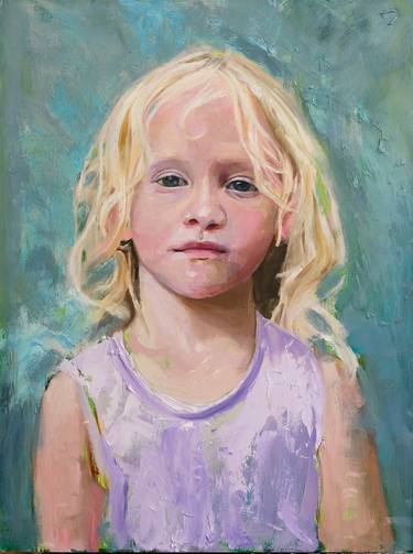 Original Contemporary Children Painting by Christine Cousineau