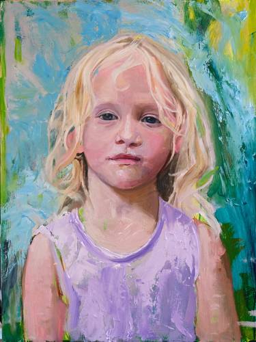 Original Contemporary Children Painting by Christine Cousineau