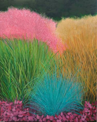 Original Contemporary Garden Painting by Christine Cousineau
