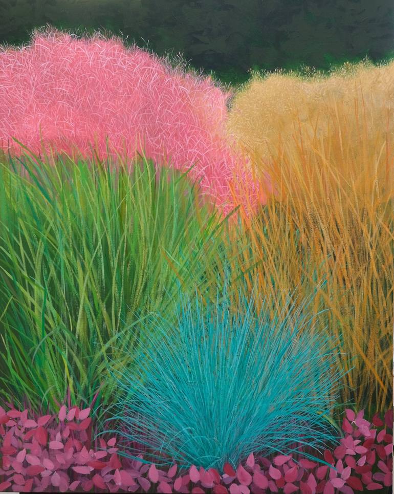 Print of Contemporary Garden Paintings by Christine Cousineau