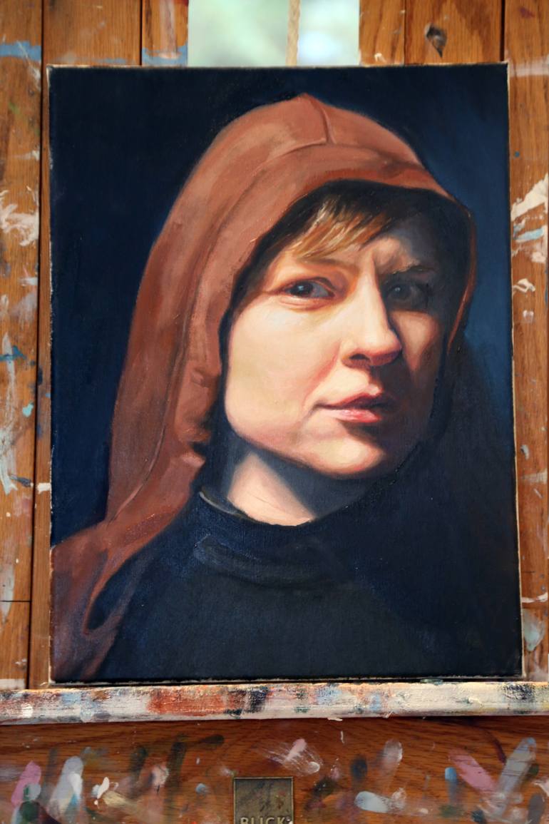 Original Figurative Portrait Painting by Christine Cousineau