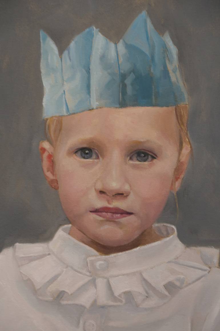 Original Figurative Children Painting by Christine Cousineau