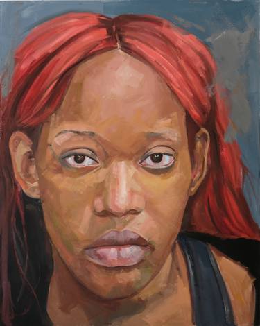 Original Expressionism Portrait Paintings by Christine Cousineau
