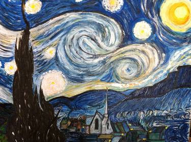 Starry night, tribute to Van Gogh thumb
