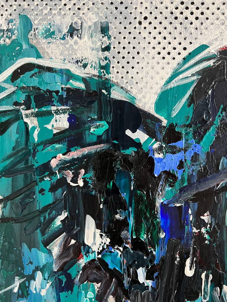 Original Abstract Pop Culture/Celebrity Painting by Maka Zedelashvili