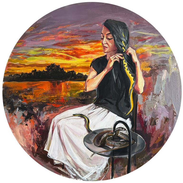 Original Conceptual Women Paintings by Maka Zedelashvili
