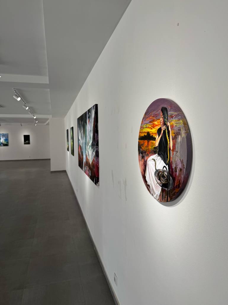 Original Conceptual Women Painting by Maka Zedelashvili